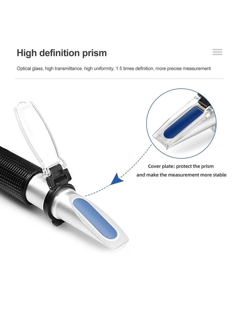 Handheld Glass Freezing Point Water Tester - Accurate Measurement for Antifreeze, Battery Fluid, and Cleaning Solutions, Compact, and Lightweight Refractometer for Automotive Battery Engine Coolant - Image 3